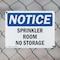 Signmission Sprinkler Room No Storage, 14 in W x Rectangle, Plastic OS-2PACK-NS-P-1014-L-18407 - alternate 4